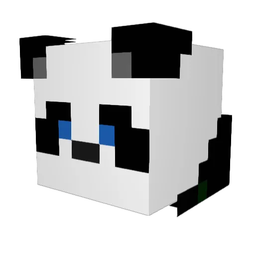 Griffitude Minecraft avatar head, 3D render