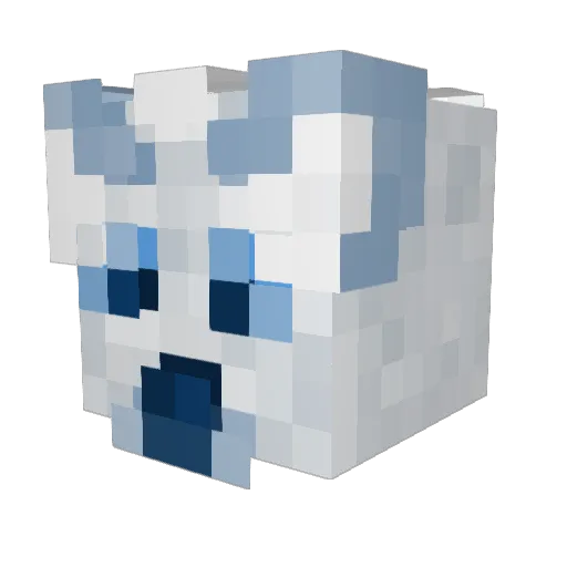 Griffon551 Minecraft avatar head, 3D render