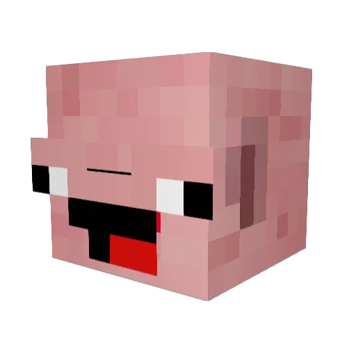 Griffoo Minecraft avatar head, 3D render