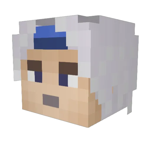 Griflion Minecraft avatar head, 3D render