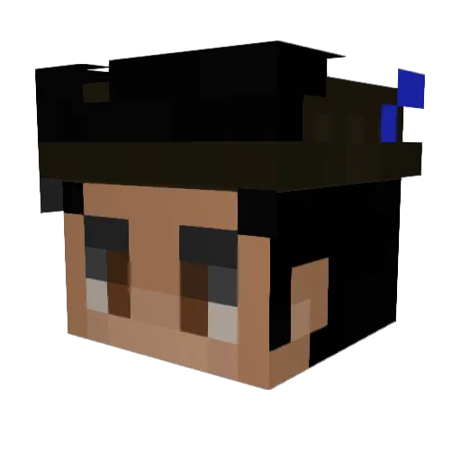 Grifo001 Minecraft avatar head, 3D render
