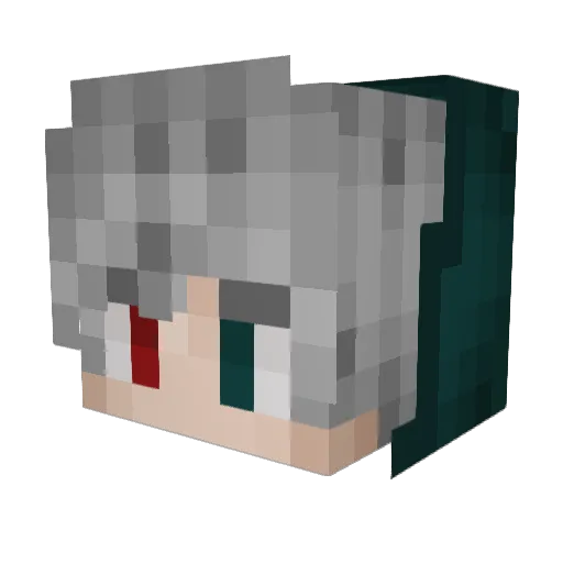 Grig7 Minecraft avatar head, 3D render