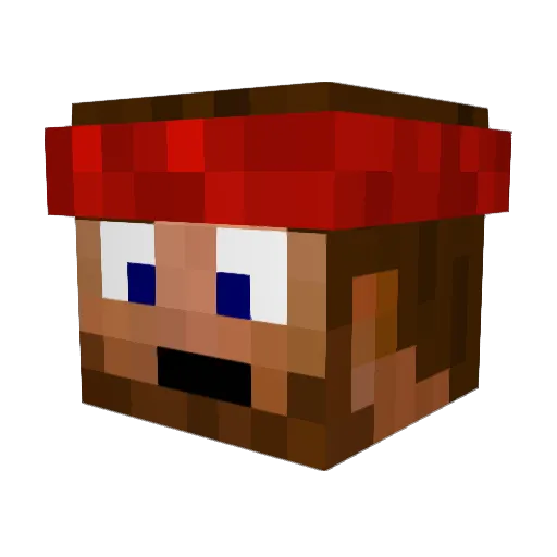 GriggzyMK1 Minecraft avatar head, 3D render