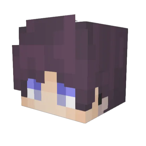 Grigio Minecraft avatar head, 3D render