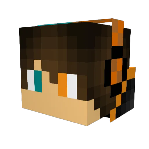 Grigo3 Minecraft avatar head, 3D render