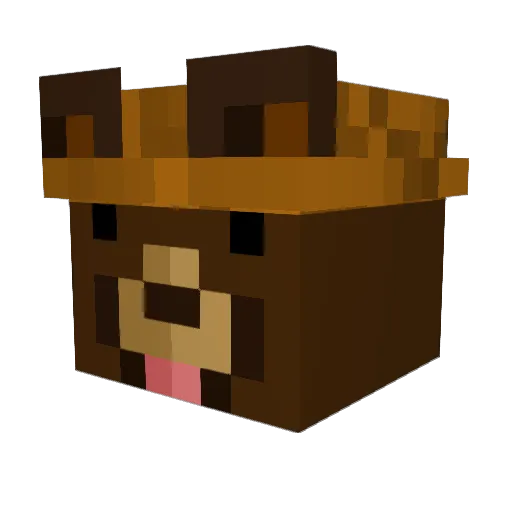 GrigoBear Minecraft avatar head, 3D render