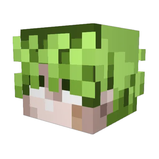 Griguez Minecraft avatar head, 3D render