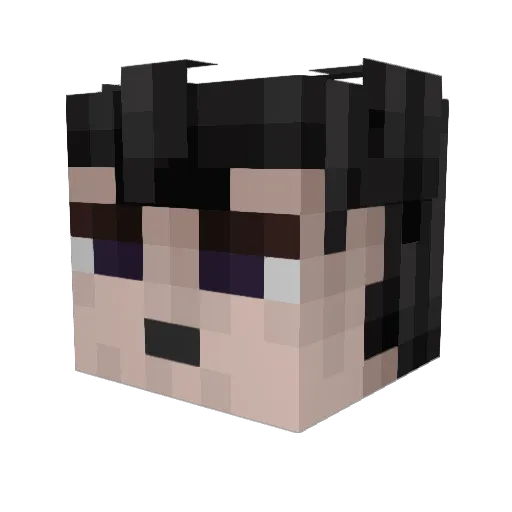 Grike15 Minecraft avatar head, 3D render