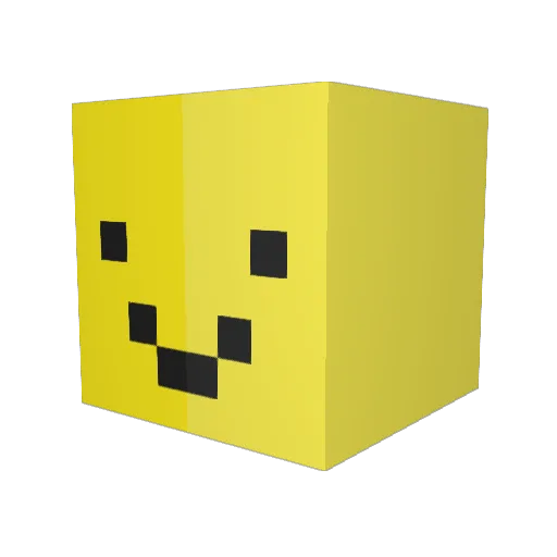 Gril_NBC Minecraft avatar head, 3D render