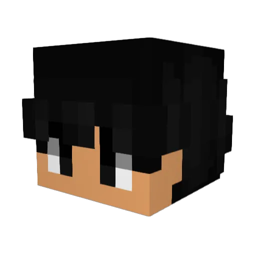 GrillbyToaster Minecraft avatar head, 3D render