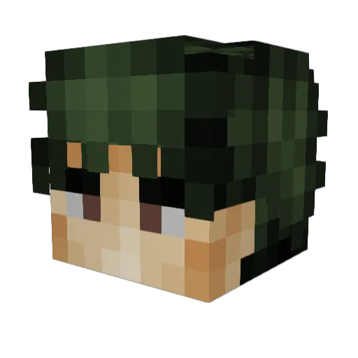 Grilled_o7 Minecraft avatar head, 3D render