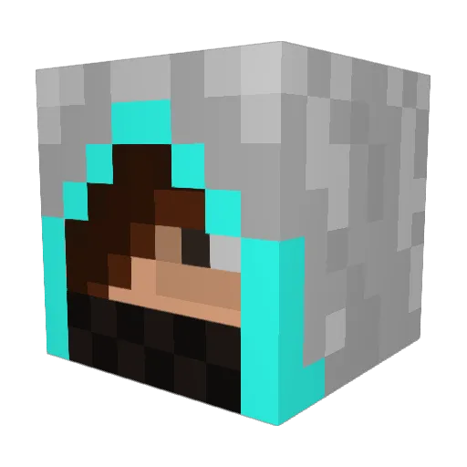 Grilson1 Minecraft avatar head, 3D render