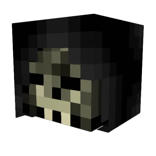 GrimCreep Minecraft avatar head, 3D render