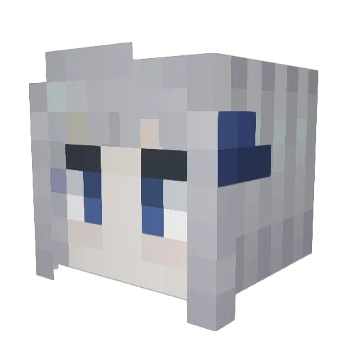 GrimDaddy420 Minecraft avatar head, 3D render