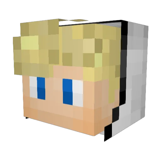 GrimElysium Minecraft avatar head, 3D render
