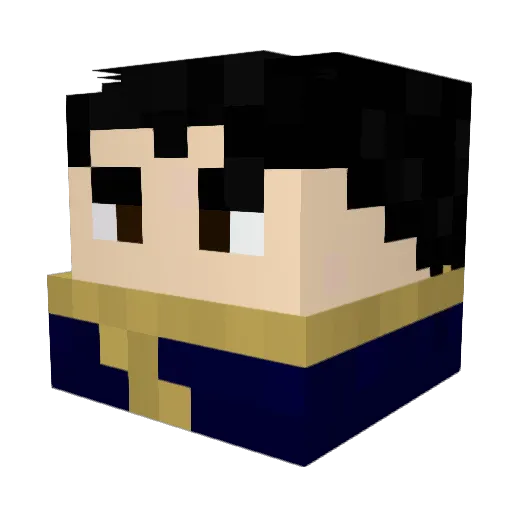 GrimGear Minecraft avatar head, 3D render