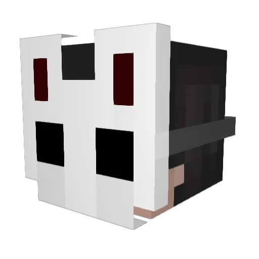 GrimGeno Minecraft avatar head, 3D render