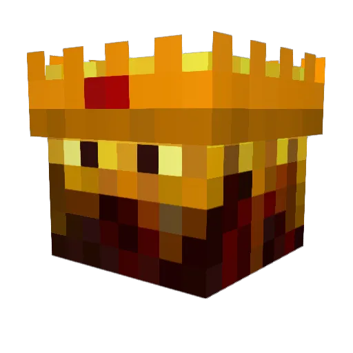 GrimOwl Minecraft avatar head, 3D render