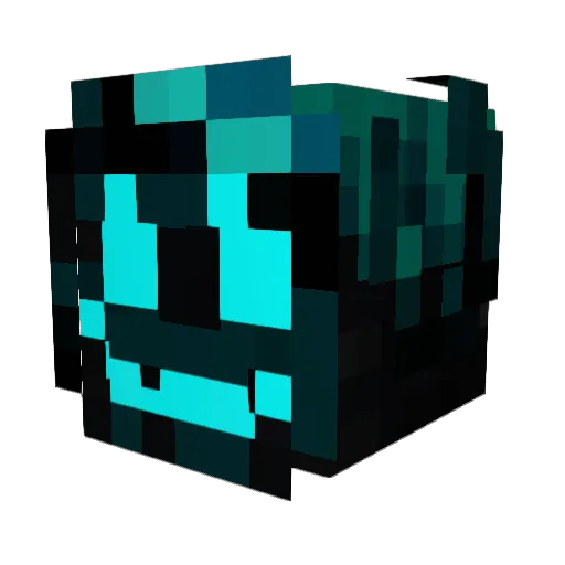 GrimReap33 Minecraft avatar head, 3D render