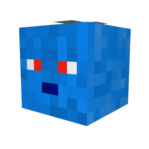 GrimReapaa Minecraft avatar head, 3D render