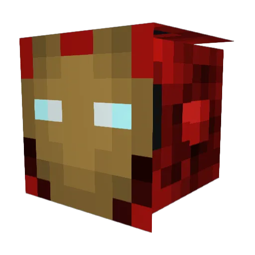 GrimSE49 Minecraft avatar head, 3D render