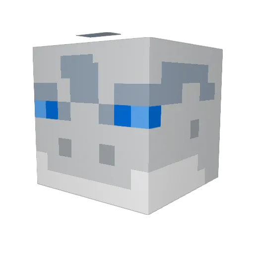 GrimShade_ Minecraft avatar head, 3D render