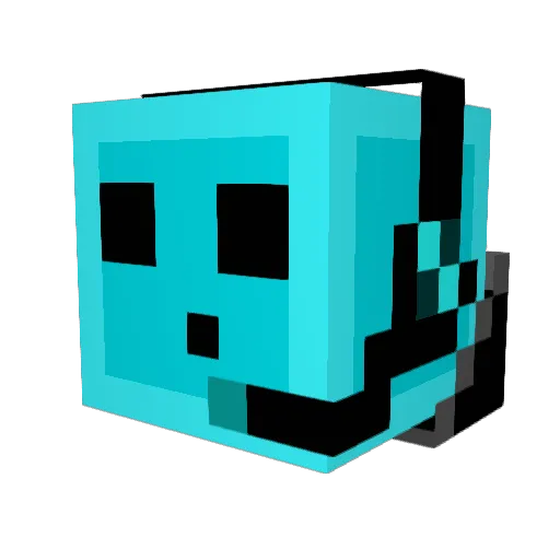 GrimSimply Minecraft avatar head, 3D render