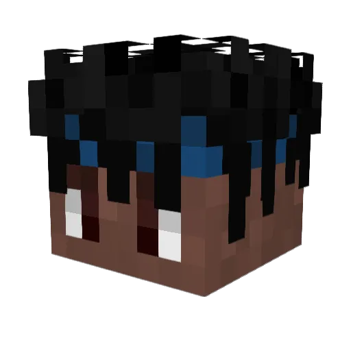 GrimSven Minecraft avatar head, 3D render