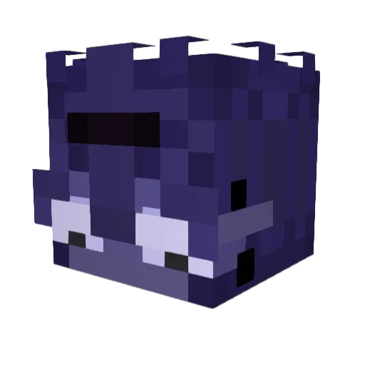 GrimSweepr Minecraft avatar head, 3D render