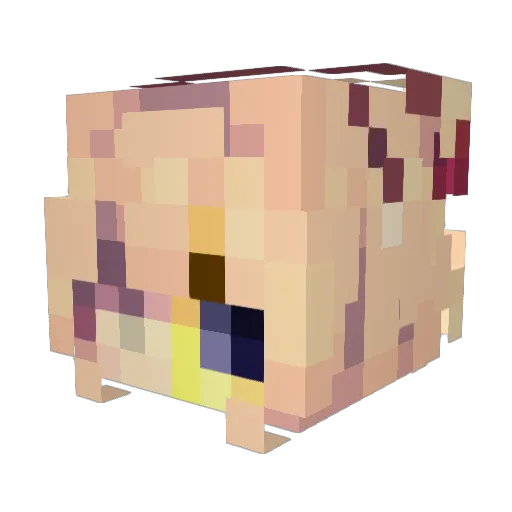 GrimWalker Minecraft avatar head, 3D render