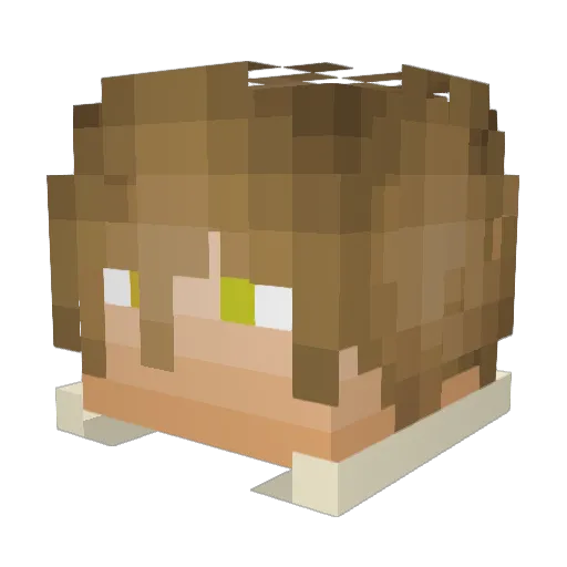 Grim_DE Minecraft avatar head, 3D render