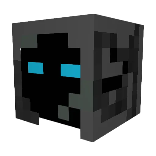 Grim_R34per Minecraft avatar head, 3D render