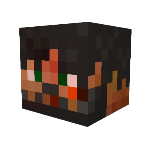 Grim_The Minecraft avatar head, 3D render