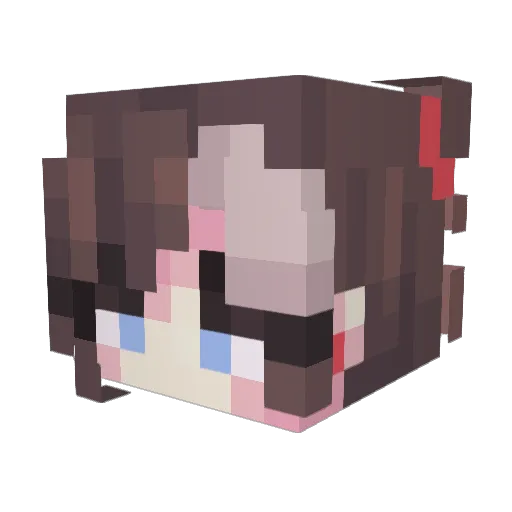 Grima0 Minecraft avatar head, 3D render