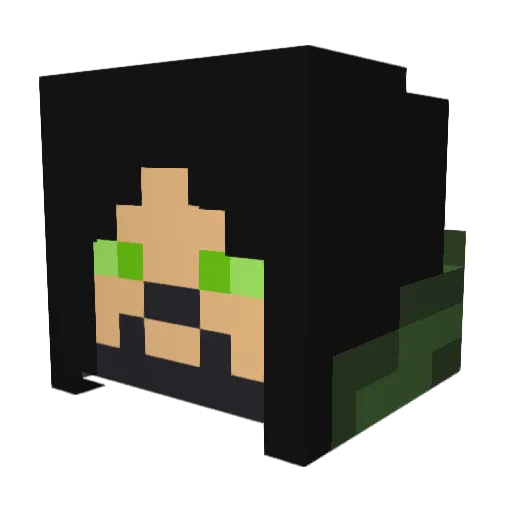 Grimblade757 Minecraft avatar head, 3D render