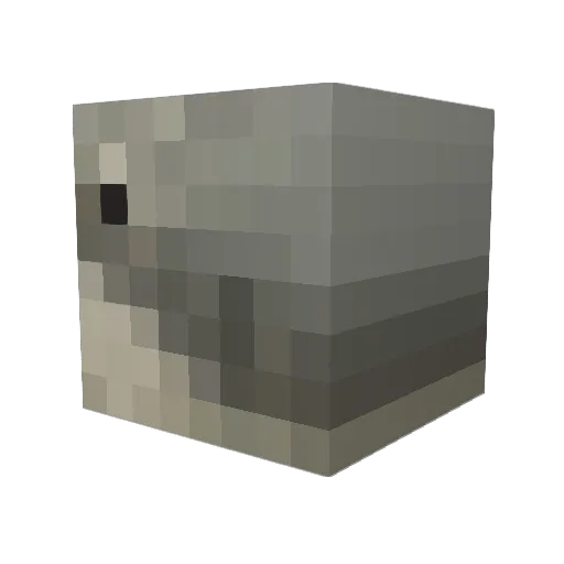 Grimblard Minecraft avatar head, 3D render