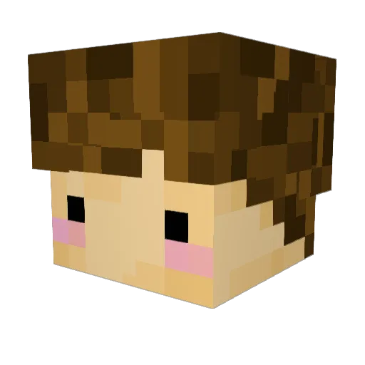 Grimdal Minecraft avatar head, 3D render