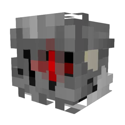 GrimerHD Minecraft avatar head, 3D render