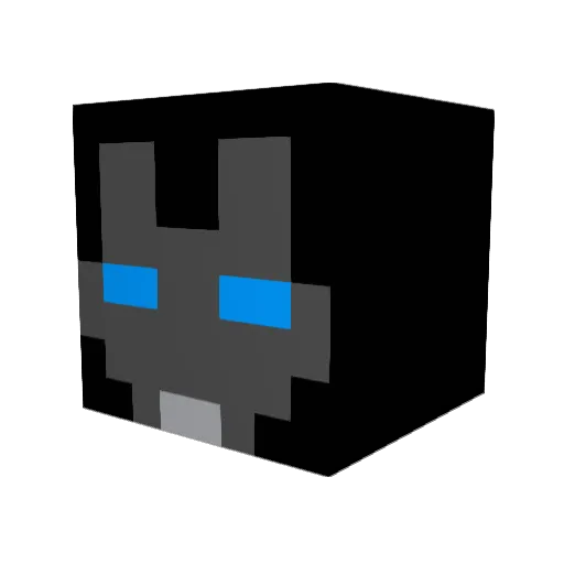 Grimes7 Minecraft avatar head, 3D render