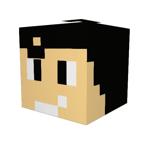 Grimesy88 Minecraft avatar head, 3D render