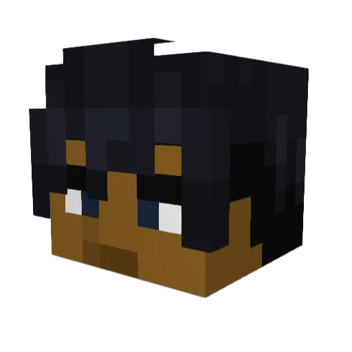 Grimey69 Minecraft avatar head, 3D render