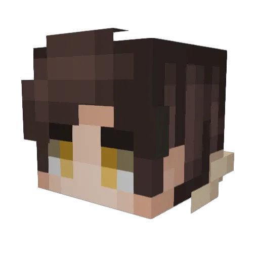 Grimfull Minecraft avatar head, 3D render