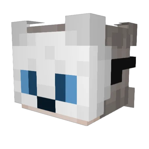Grimitich Minecraft avatar head, 3D render