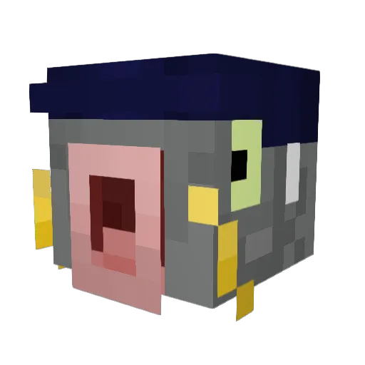 Grimkujow Minecraft avatar head, 3D render