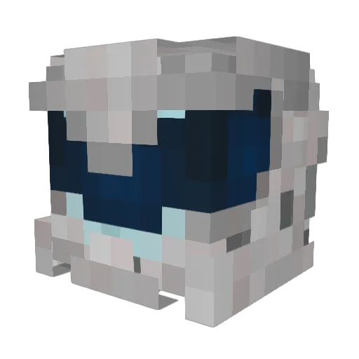 Grimm02j Minecraft avatar head, 3D render