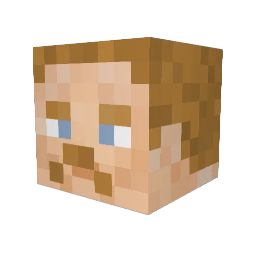Grimm0 Minecraft avatar head, 3D render