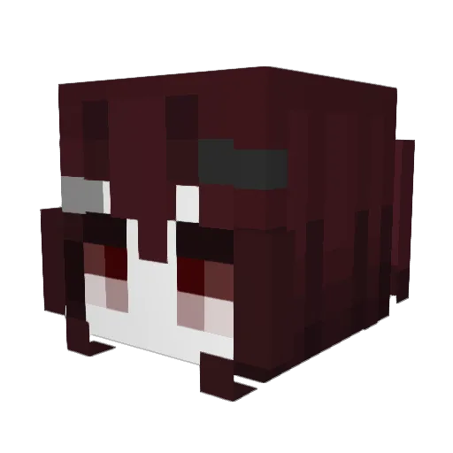 Grimm0th Minecraft avatar head, 3D render