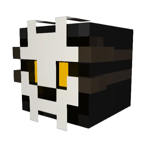 Grimm1g Minecraft avatar head, 3D render