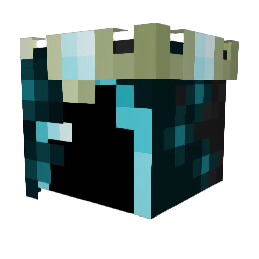 GrimmDeath13 Minecraft avatar head, 3D render