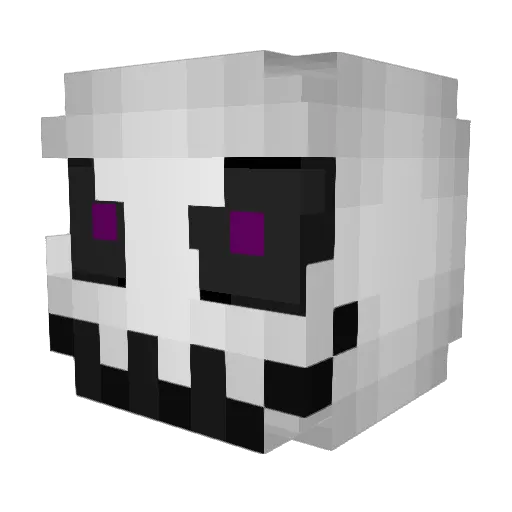 GrimmFantasy Minecraft avatar head, 3D render